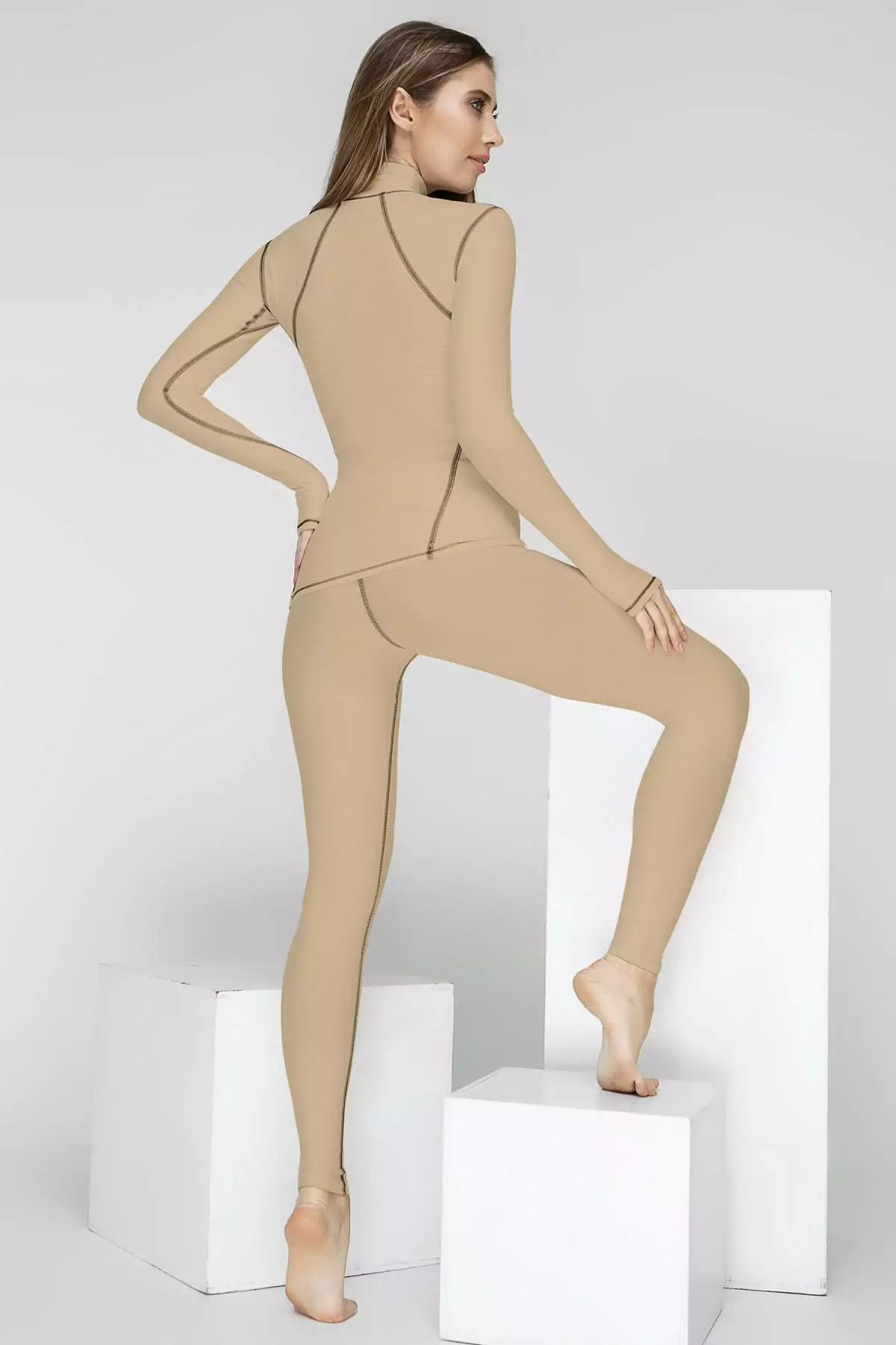 фото - Термокомплект CARPATHIAN (Гольф + лосины) бежевый