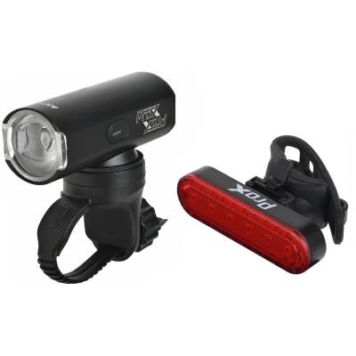 фото - Комплект ліхтарів ProX Antila SET 550LM + 10LM, 1100mAh Garmin USB-c чорний (A-O-B-P-0542)
