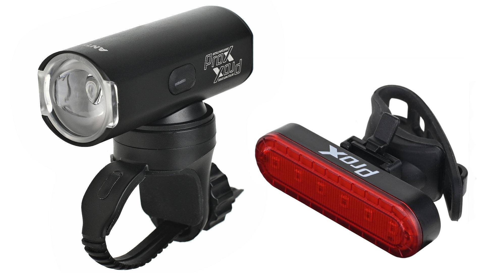 Комплект ліхтарів ProX Antila SET 550LM + 10LM, 1100mAh Garmin USB-c чорний (A-O-B-P-0542)