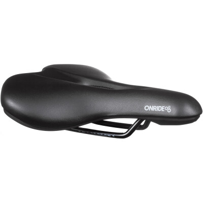 Сідло ONRIDE Plucky, сталева рама, 250×195 мм, з отвором, чорне