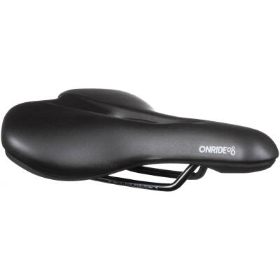 фото - Седло ONRIDE Plucky, стальные рамки, 250х195 мм, с отверстием, черный
