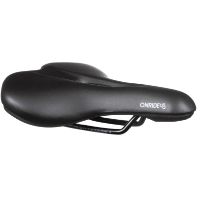 Сідло ONRIDE Plucky, сталева рама, 250×195 мм, з отвором, чорне