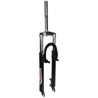фото - Вилка 26″ AM ST 1″ disc/v-br з різьбленням під ексцентрик, шток — 200 мм, хід — 50 мм, PJ-06S-26VD, чорна, різьблення 100 мм