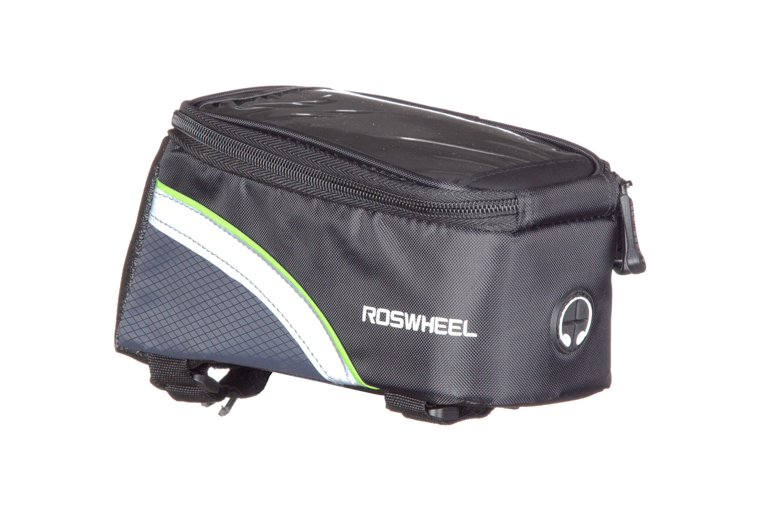 Чохол для рами під смартфон Roswheel 6,5" 12496L-A5, колір: чорний/зелений