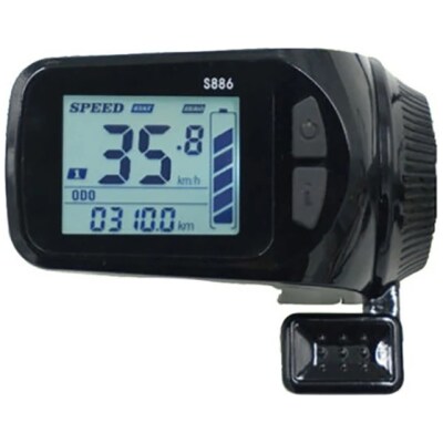 Дисплей з ручкою газу DN S886 LCD5 24, 36, 48 В (s886-6pin)