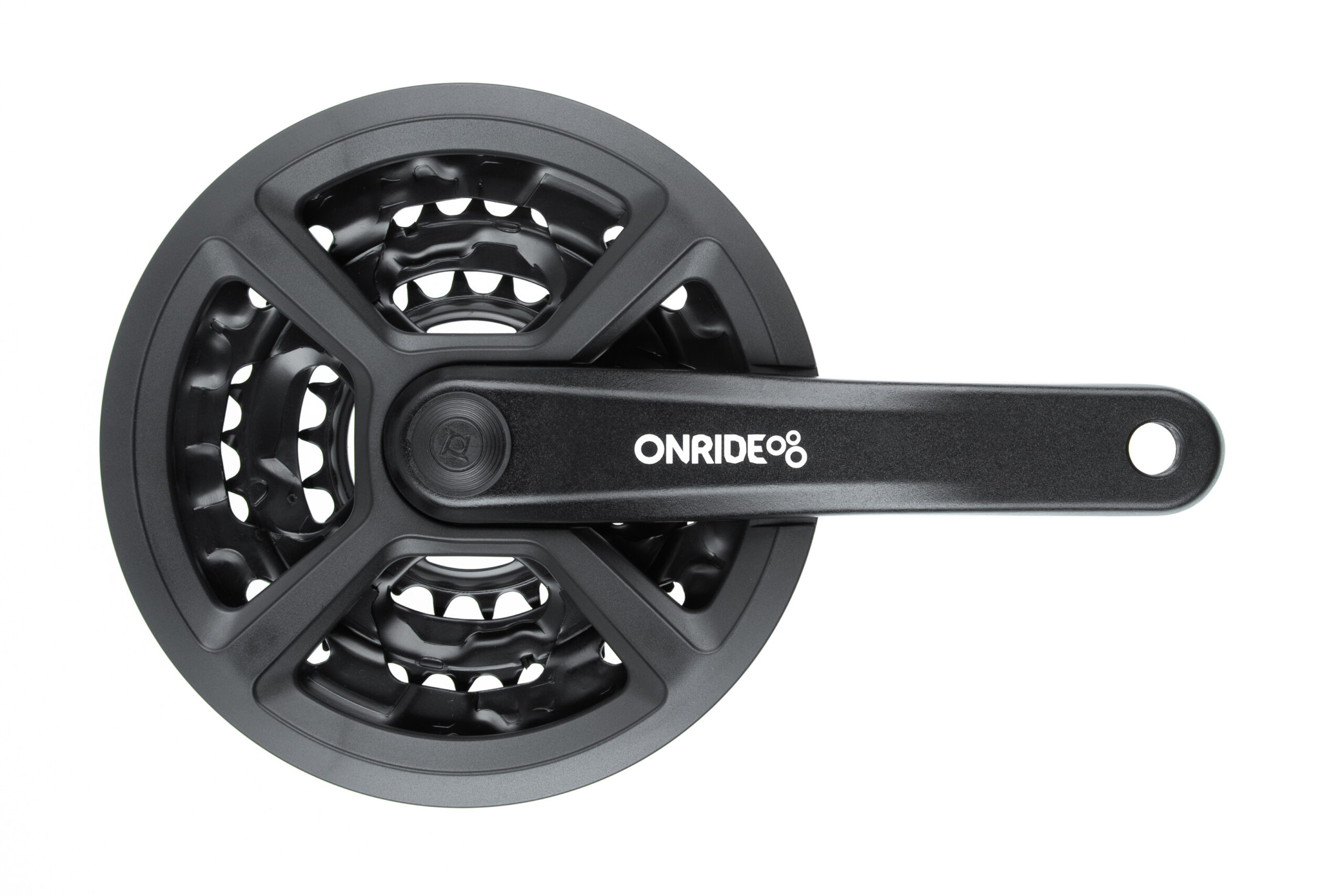 Комплект шатунів ONRIDE Trio 810P, під квадрат, 170 мм, 42-32-22T, на 8/7/6 швидкостей, чорні (конвер.