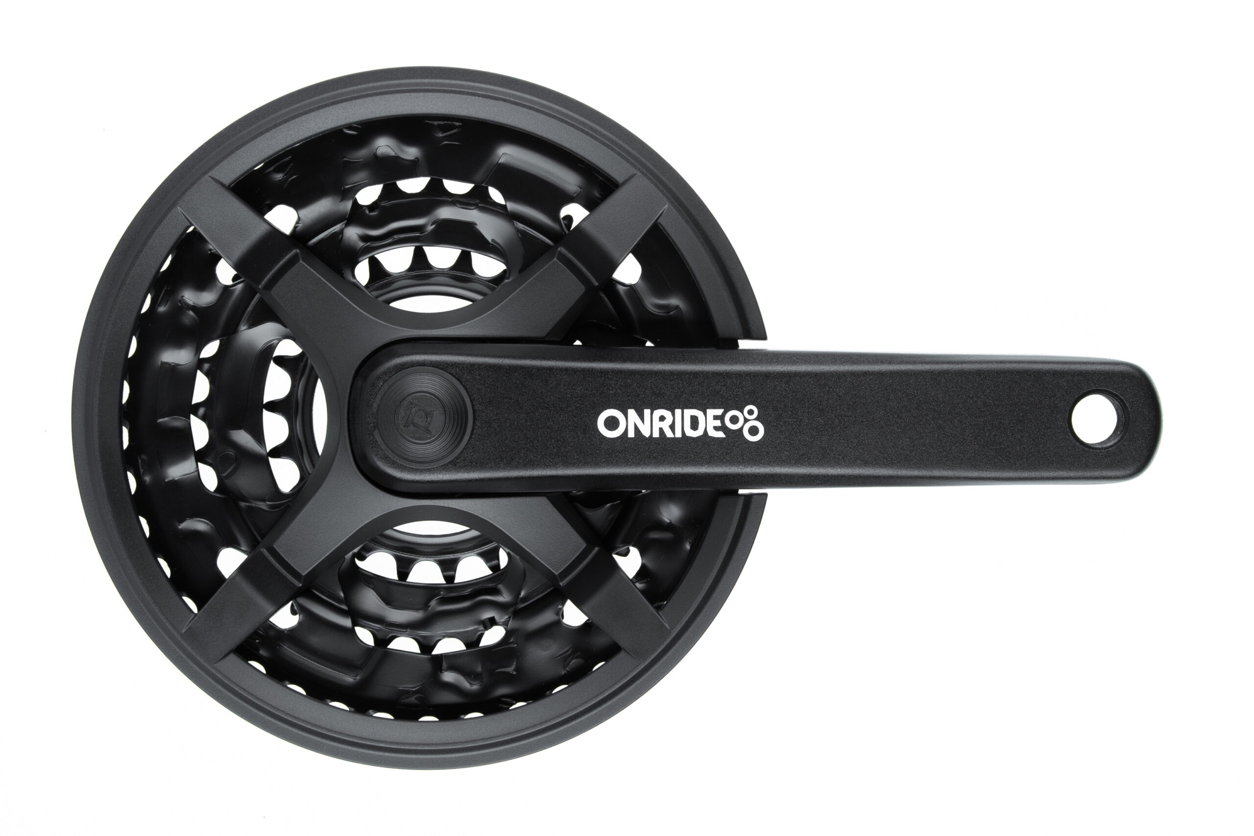 Комплект шатунів ONRIDE Trio 830P, квадратний, 175 мм, 42-32-22Т, 6/7/8 отворів, чорний (конверт)