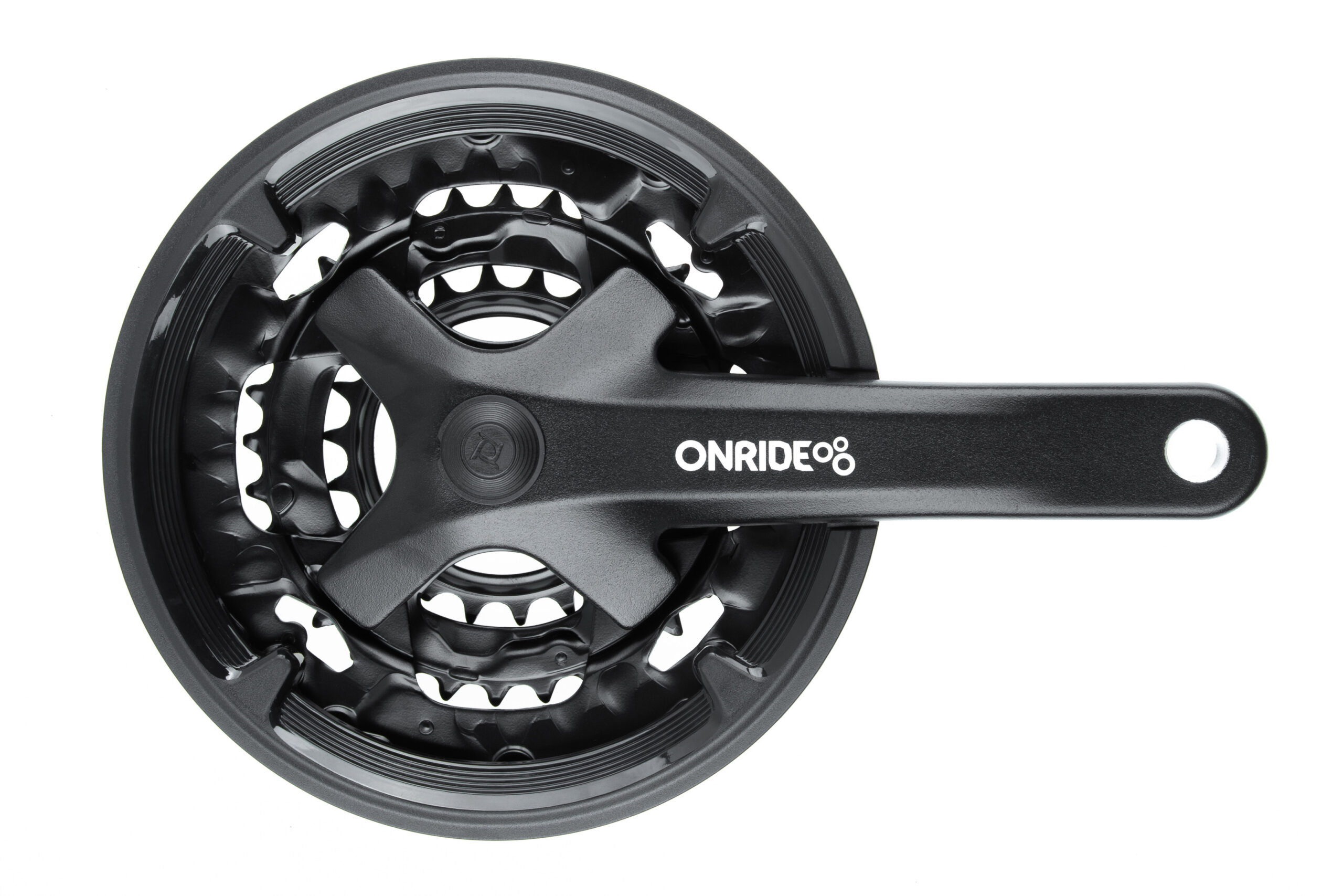 Комплект шатунів ONRIDE Trio 920P, під квадрат, 175 мм, 44-32-22Т, на 9 шт., чорний