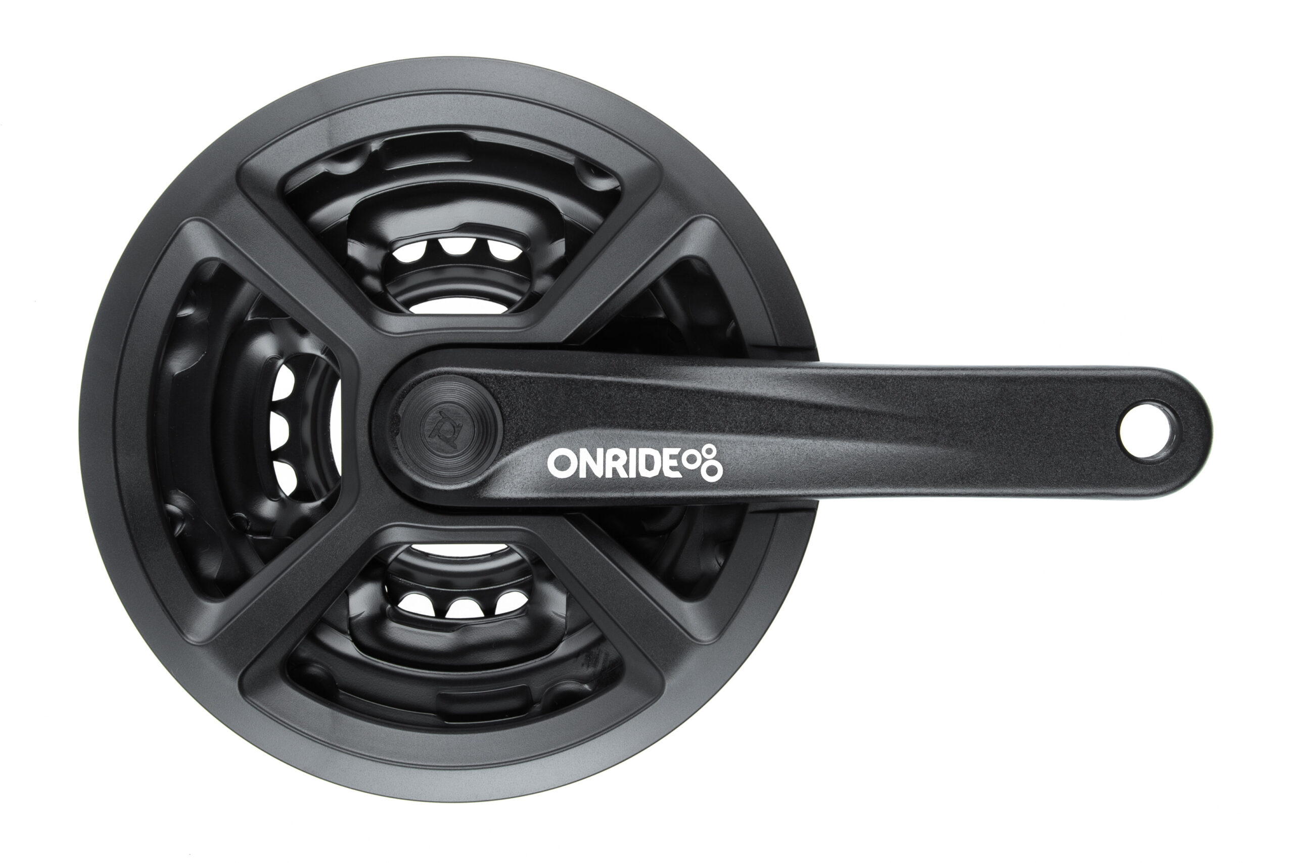 Комплект шатунів ONRIDE Trio 820P, квадратний, 175 мм, 42-34-24T, 8-6 швидкостей, чорні (конверт)