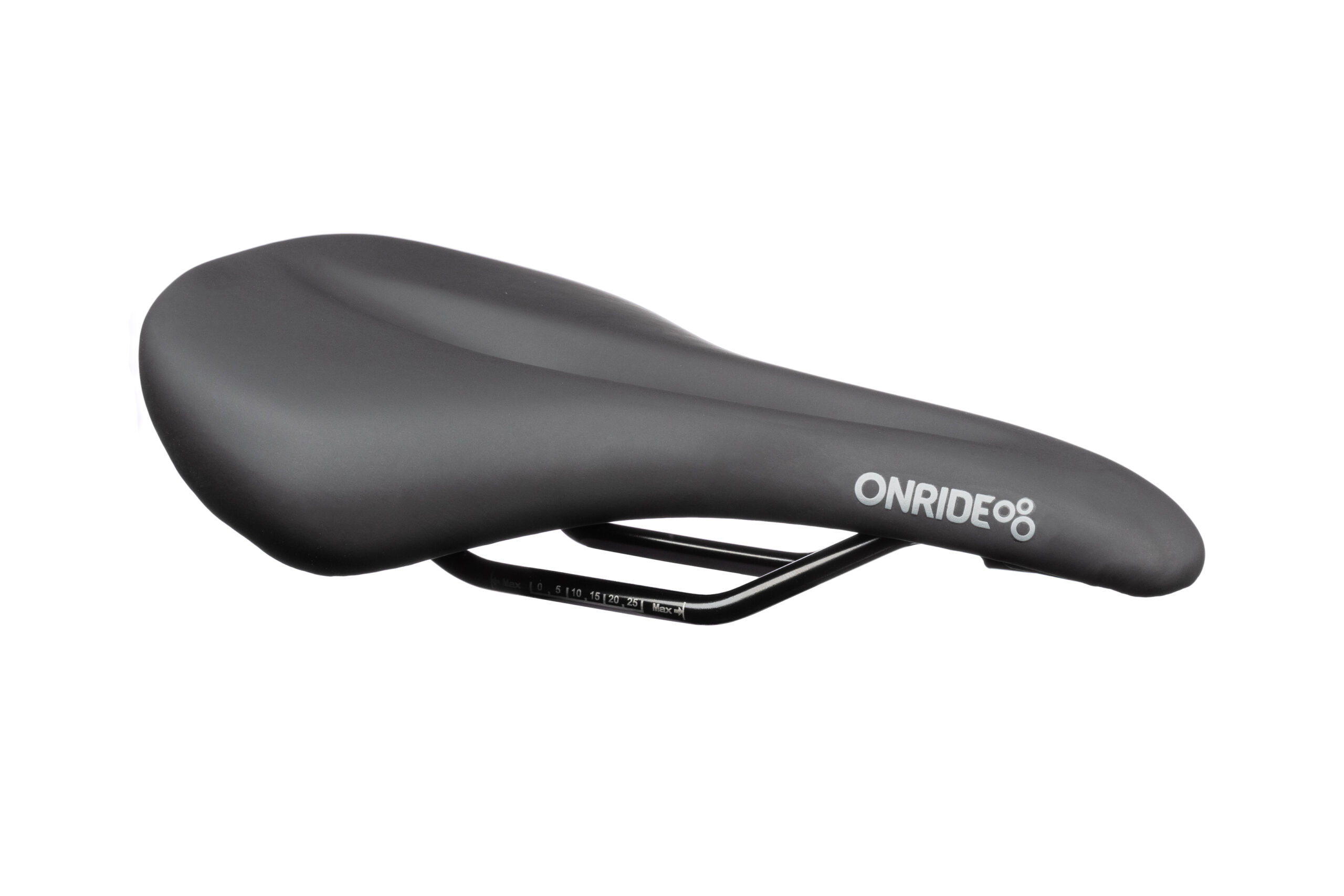 Седло ONRIDE Feel 20, стальные рамки, 254x158 мм, с отверстием, черный