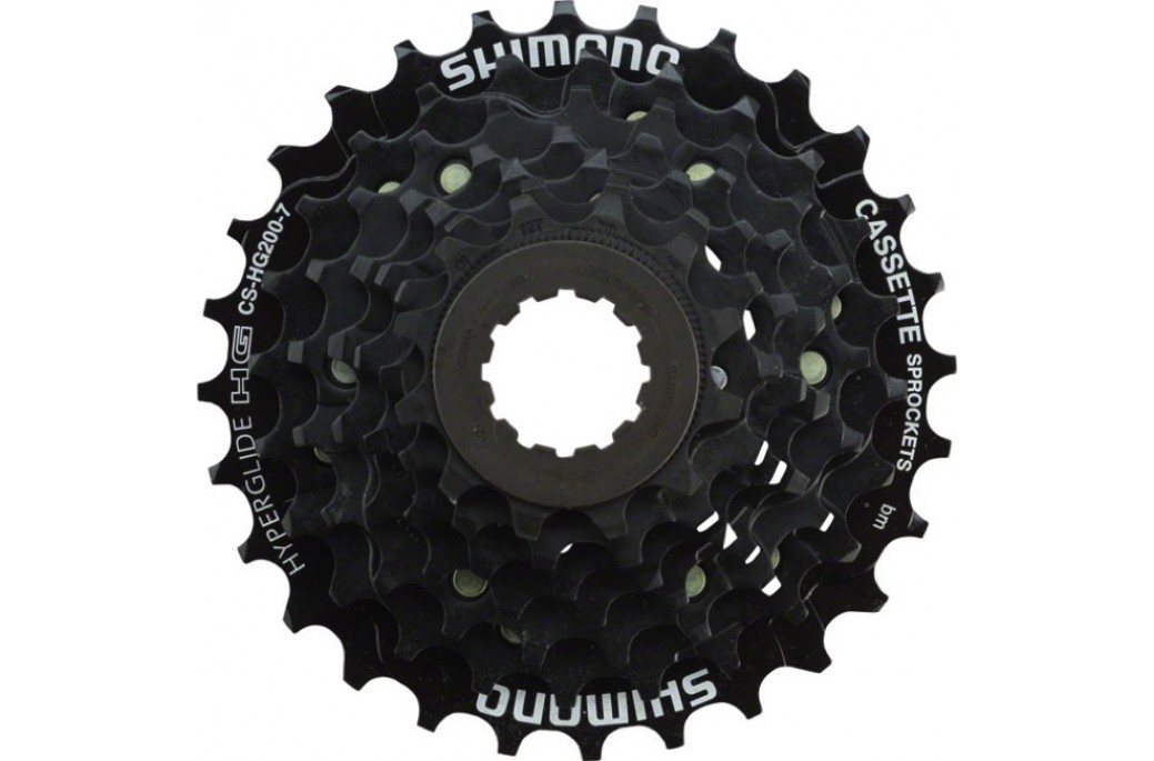 Касета Shimano CS-HG200 12-28T, 7-швидкісна, чорна (CAS-015)