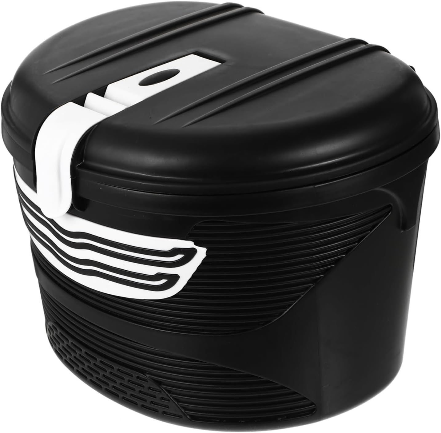 Контейнер для велосипеда Bike Box L 37x29x27 см, чорний з білим (D-017L)