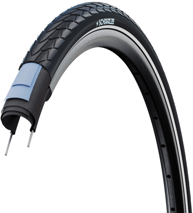 Покрышка 28x1.50 700x38C (40-622) Schwalbe MARATHON RACER, RaceGuard, B/B-SK+RT HS429 ADDIX GREEN 67EPI