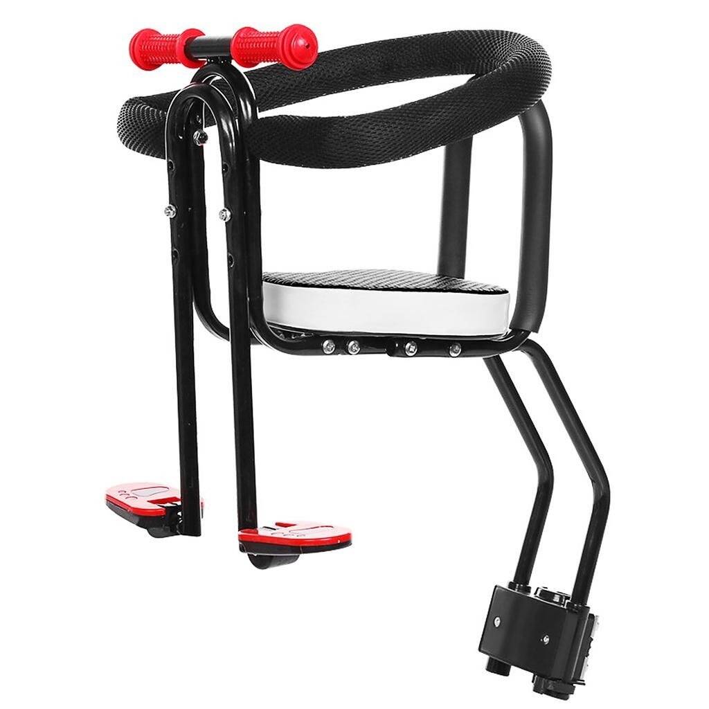 Детское велокресло Child Seat универсальное черное с красным (bag6010)