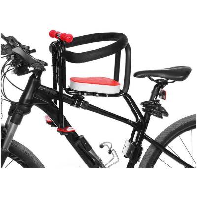 Дитяче велокрісло Child Seat універсальне чорне з червоним (bag6010)