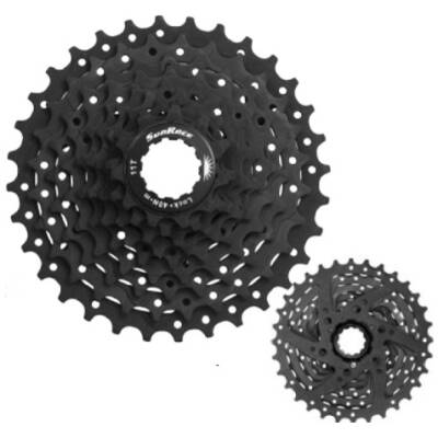 Касета SunRace CSM90 9AV, 9 швидкостей, 11-34T, чорна, OEM