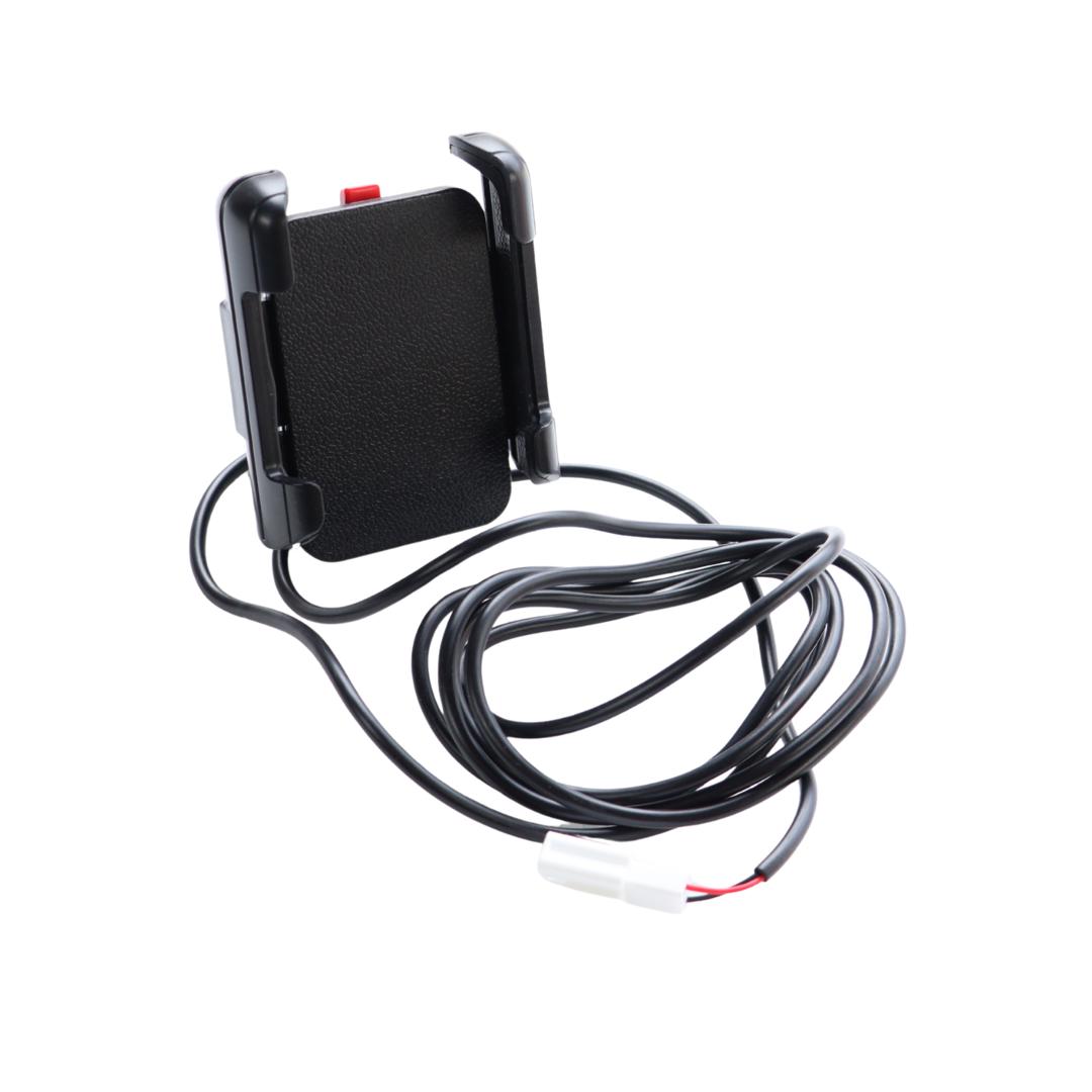 Держатель для смартфона универсальный" Pl GP YL-09U черный с зарядкой USB, с влагозащищенным кабелем 2000мм