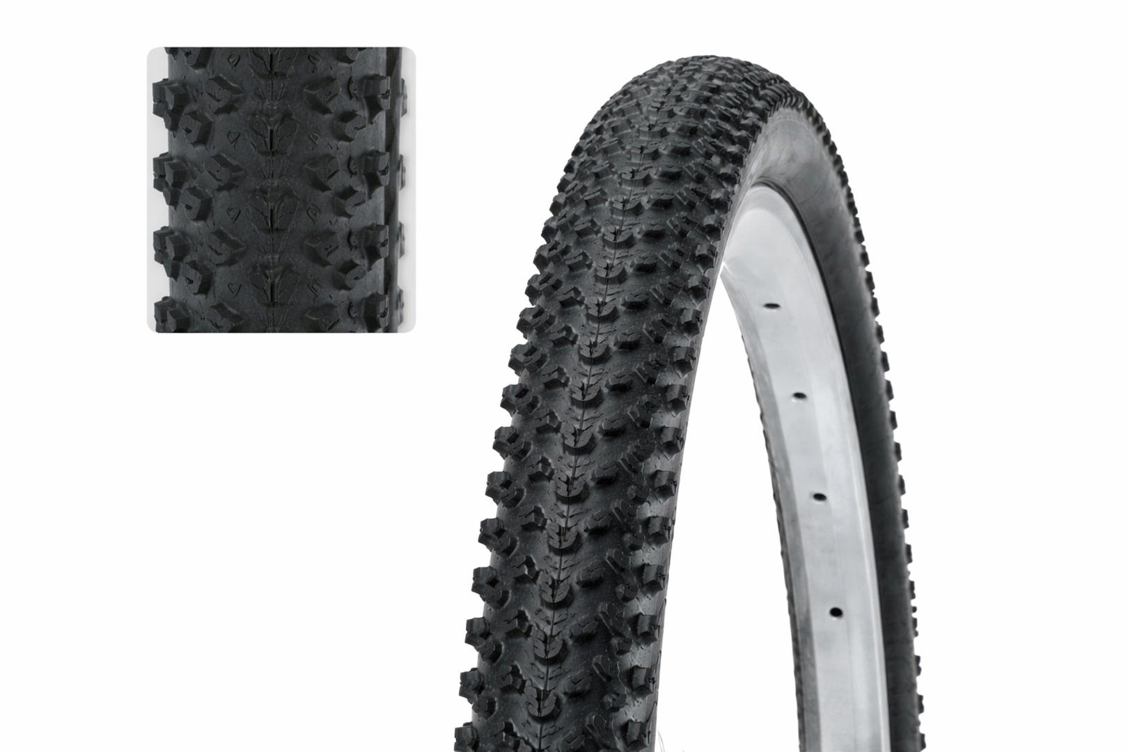 Покрышка 26" x 1.95 черный с антипрок. защ. 5мм (мелкий шип) WANDA W1197