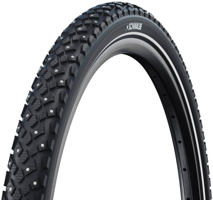 Покрышка 28x1.35 700x35C (35-622) Schwalbe MARATHON PLUS SPIKE SmartGuard, TwinSkin, B/B+RT HS396 240 Steel Studs WiC 67EPI