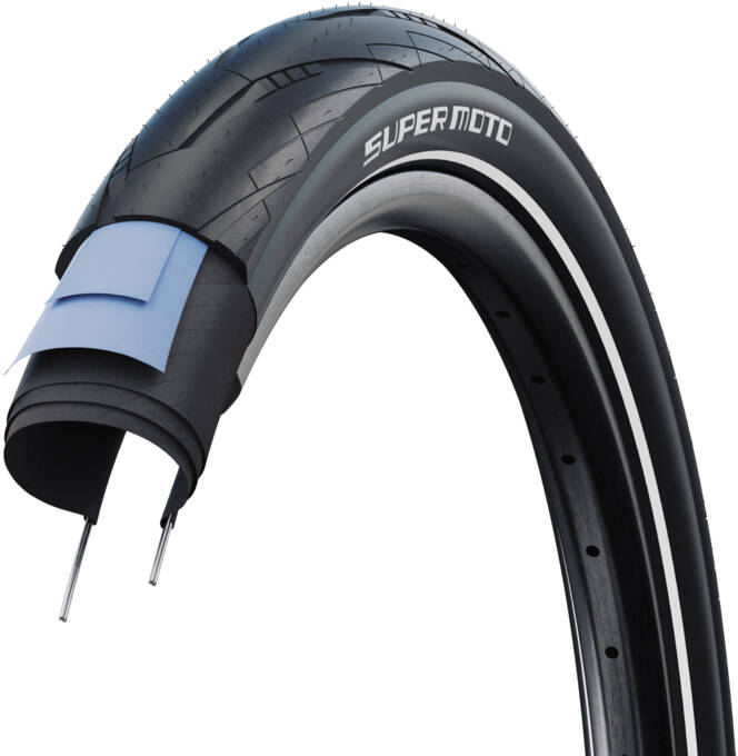 Покрышка 28x1.50 700x38C (40-622) Schwalbe SUPER MOTO RaceGuard, B/B-SK+RT HS605 ADDIX 67EPI