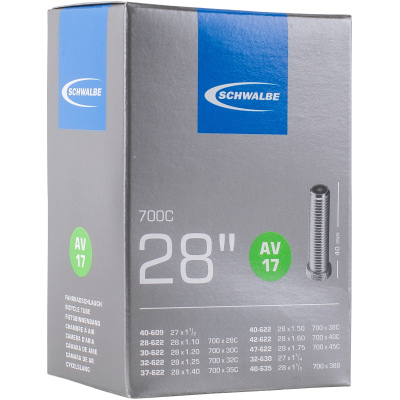 Камера Schwalbe AV17 28 (700x28/45C-28/47-622/635) ніпель AV 40мм