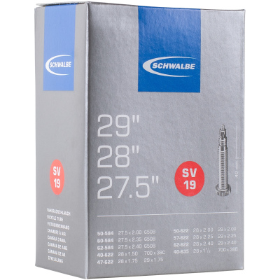 Камера Schwalbe SV19 28/29  (700x40-62C/622-635) ніпель FV 40мм