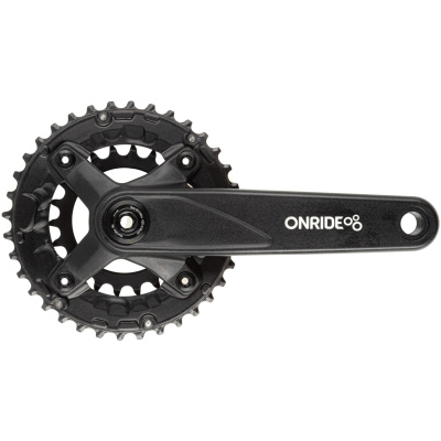 Шатуни ONRIDE Duet Pro 1120, Hollowtech, 170 мм, 22-36Т, BCD 104/64, 11/10/9 ск., з кареткою, чорний