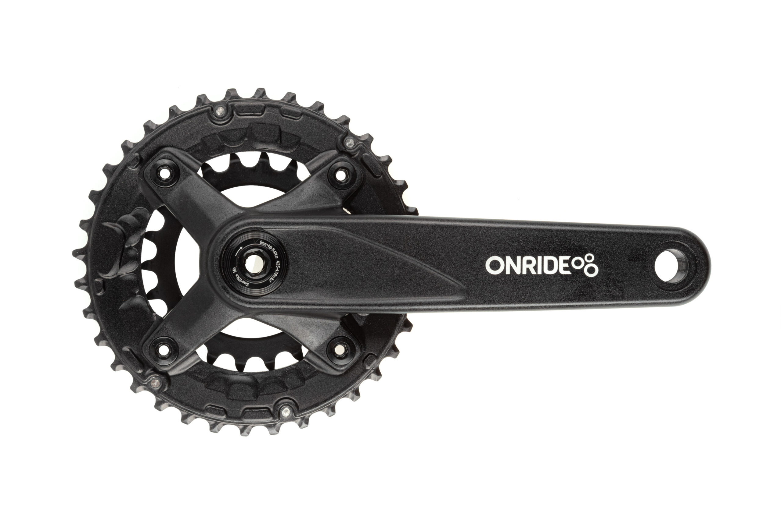 Шатуни ONRIDE Duet Pro 1120, Hollowtech, 170 мм, 22-36Т, BCD 104/64, 11/10/9 ск., з кареткою, чорний