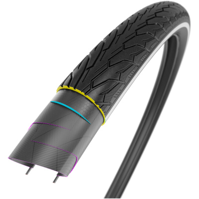 Покришка Rubena Flash 28x1,75 (47-622) захист STS (1mm), 29 TPI, RS, eBike, чорна