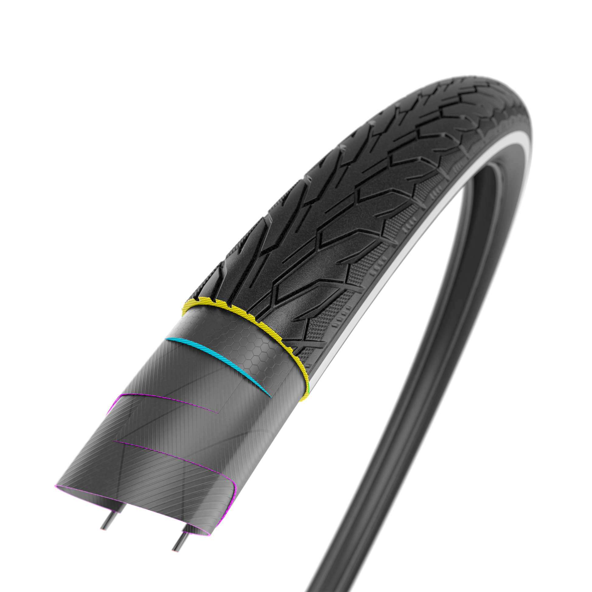 Покришка Rubena Flash 28x1,75 (47-622) захист STS (1mm), 29 TPI, RS, eBike, чорна