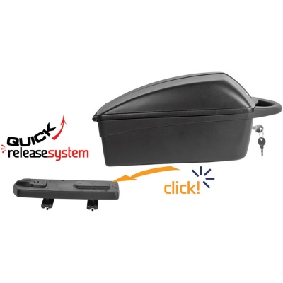 Кейс на багажник POLISPORT Top Case Quick Release швидкознімний чорний