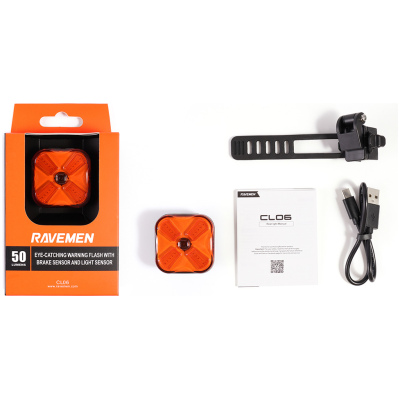 Мигалка задня Ravemen CL06 USB 50 Люмен