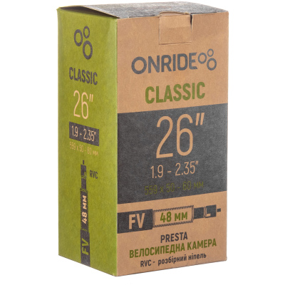 фото - Камера ONRIDE Classic 26″x1,9–2,35″ (559×50–60) FV 48 RVC