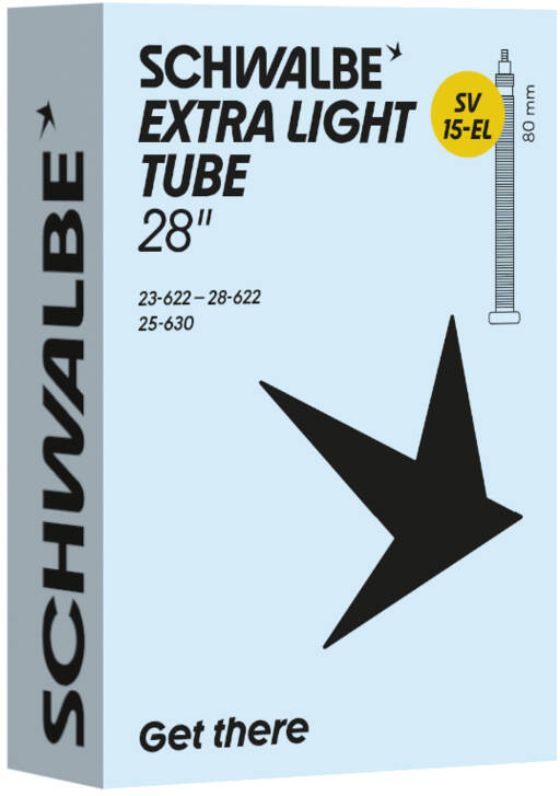 Камера 28" (23/28-622/630) Schwalbe SV15-EL EXTRA LIGHT 80мм