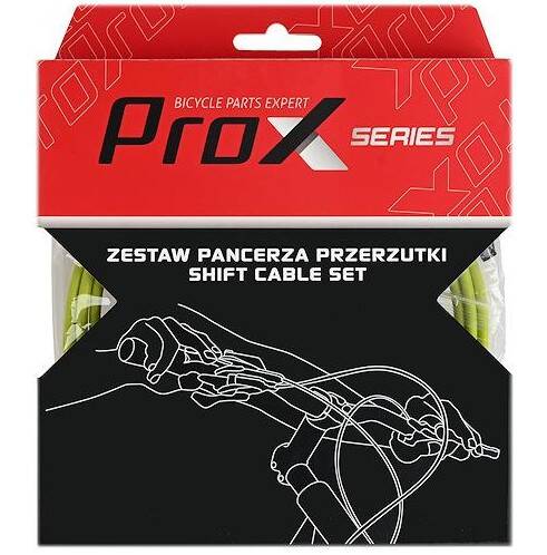 Комплект тросів і кожухів ProX 4/2000 мм зелений (C-L-0138)